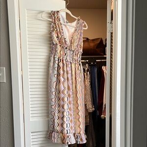 Charlotte Russe Pastel Zigzag Midi Dress